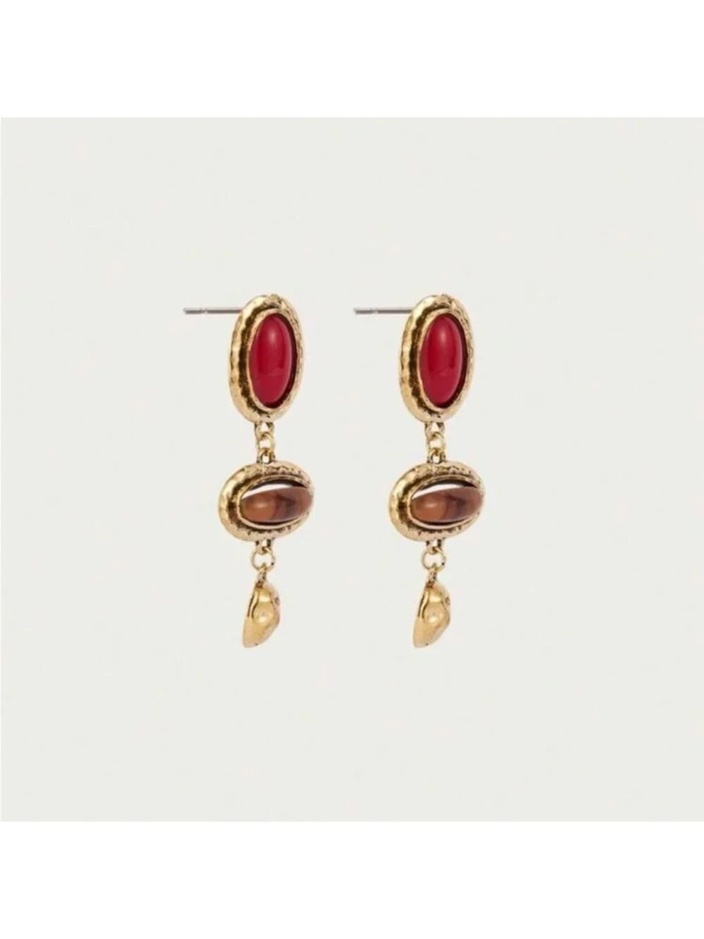 Stone drop Dangle Earrings Q929